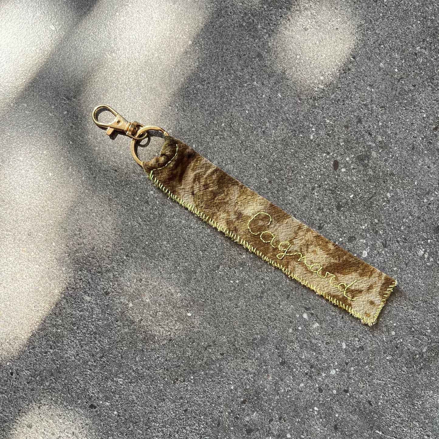 Porte-clefs upcycling « Cagnard »