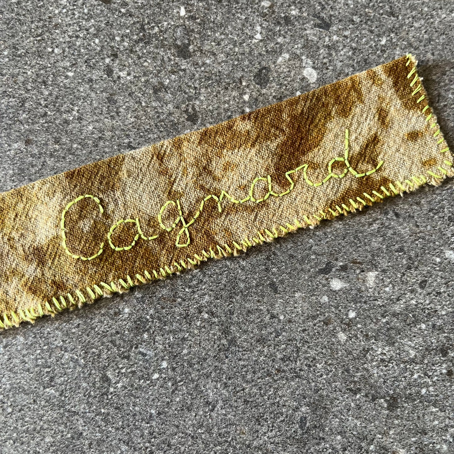 Porte-clefs upcycling « Cagnard »